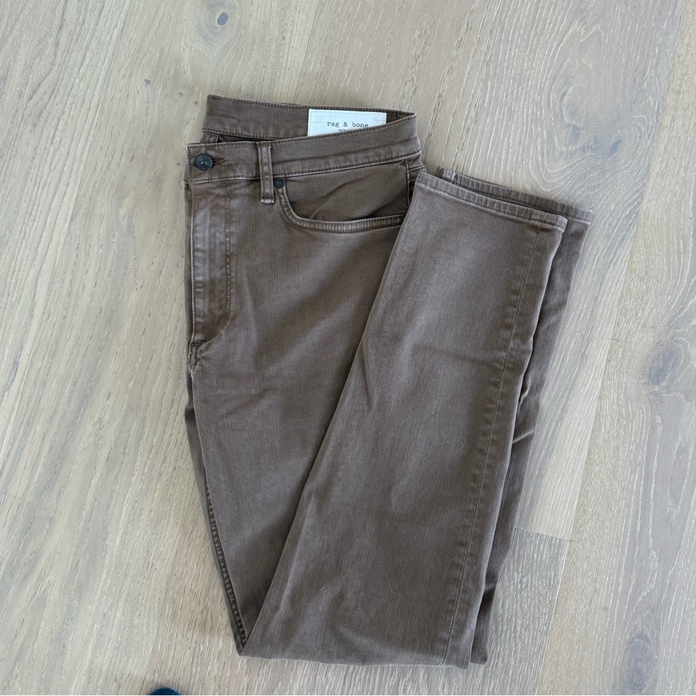rag & bone Men's Tan Slim Jeans